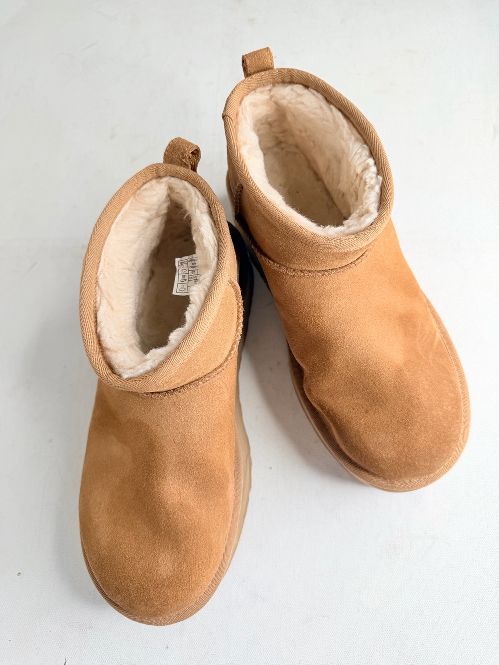 UGG Classic ultra mini platform chestnut boots - Picture 6 of 12